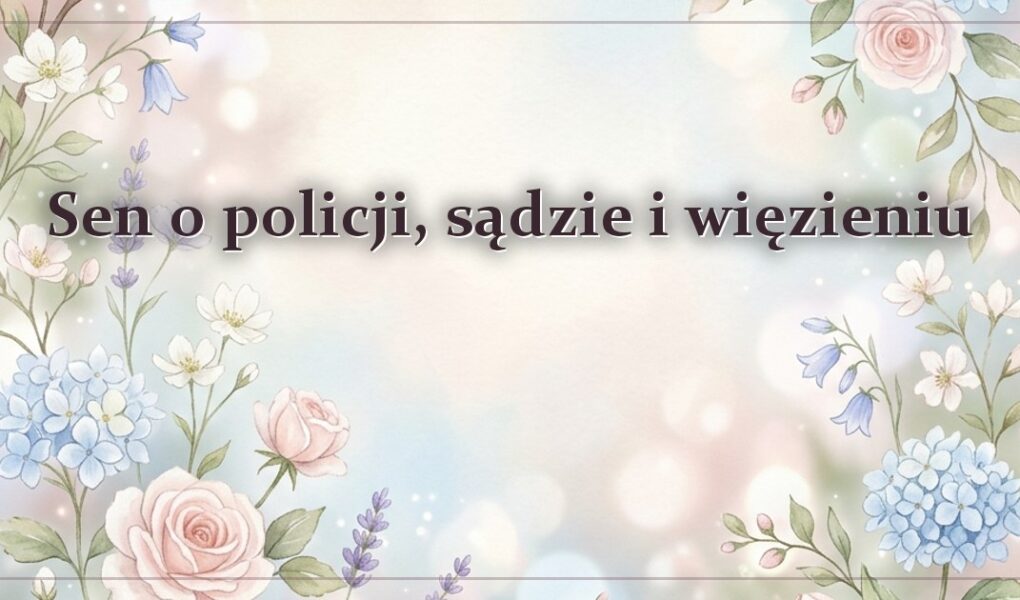 Sen o policji, sądzie i więzieniu – wina, kara i kontrola