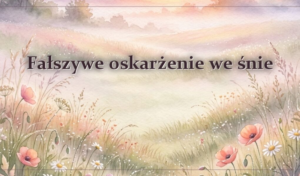 Fałszywe oskarżenie we śnie
