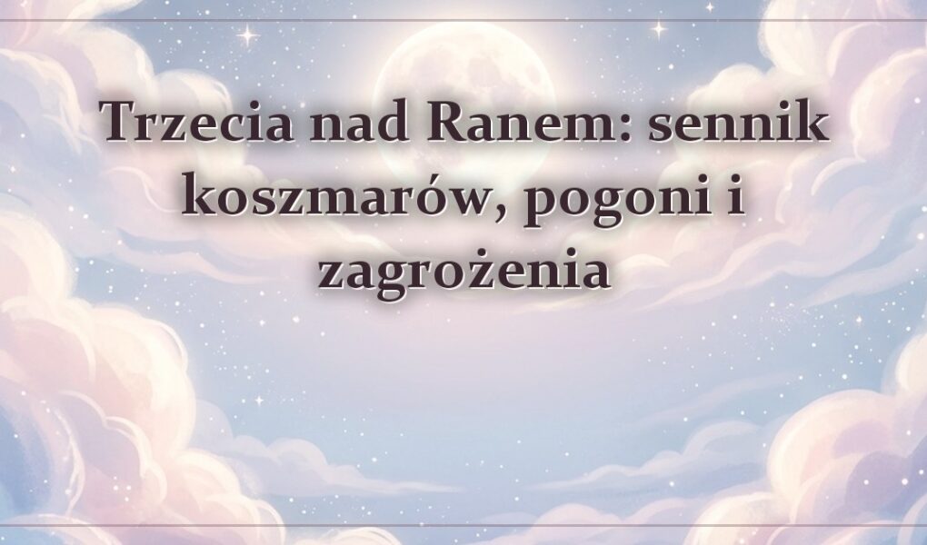 Trzecia nad Ranem: sennik koszmarów, pogoni i zagrożenia